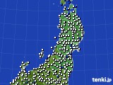 東北地方のアメダス実況(風向・風速)(2017年05月09日)