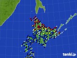 北海道地方のアメダス実況(日照時間)(2017年05月10日)