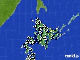 北海道地方のアメダス実況(風向・風速)(2017年05月10日)