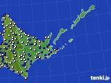 道東のアメダス実況(風向・風速)(2017年05月10日)