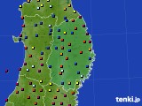 岩手県のアメダス実況(日照時間)(2017年05月12日)