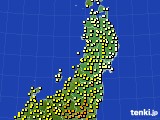 2017年05月12日の東北地方のアメダス(気温)