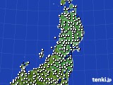 東北地方のアメダス実況(風向・風速)(2017年05月12日)