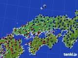 2017年05月13日の中国地方のアメダス(日照時間)
