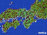 近畿地方のアメダス実況(日照時間)(2017年05月14日)