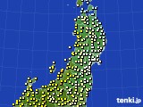 東北地方のアメダス実況(気温)(2017年05月14日)