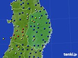 岩手県のアメダス実況(日照時間)(2017年05月15日)