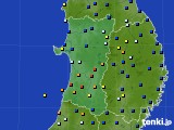 2017年05月15日の秋田県のアメダス(日照時間)