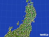 2017年05月15日の東北地方のアメダス(気温)