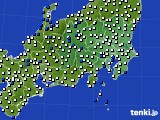 関東・甲信地方のアメダス実況(風向・風速)(2017年05月15日)