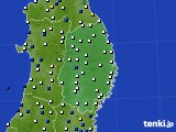 岩手県のアメダス実況(風向・風速)(2017年05月16日)