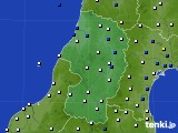 山形県のアメダス実況(風向・風速)(2017年05月16日)