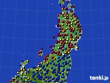 東北地方のアメダス実況(日照時間)(2017年05月17日)