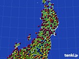 東北地方のアメダス実況(日照時間)(2017年05月18日)