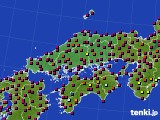 2017年05月18日の中国地方のアメダス(日照時間)