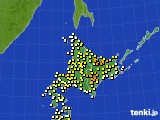 北海道地方のアメダス実況(気温)(2017年05月18日)