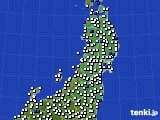 東北地方のアメダス実況(風向・風速)(2017年05月19日)