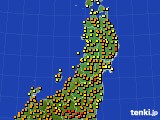 2017年05月20日の東北地方のアメダス(気温)