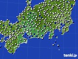 東海地方のアメダス実況(風向・風速)(2017年05月20日)