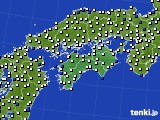 四国地方のアメダス実況(風向・風速)(2017年05月20日)