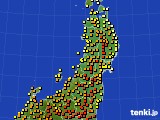 2017年05月21日の東北地方のアメダス(気温)