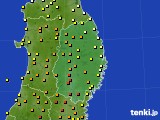 岩手県のアメダス実況(気温)(2017年05月22日)