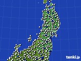 東北地方のアメダス実況(風向・風速)(2017年05月22日)