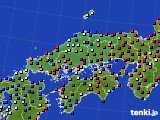 2017年05月23日の中国地方のアメダス(日照時間)
