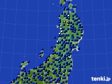 東北地方のアメダス実況(日照時間)(2017年05月24日)