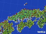 中国地方のアメダス実況(日照時間)(2017年05月25日)