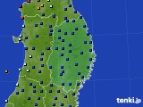岩手県のアメダス実況(日照時間)(2017年05月25日)