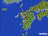 九州地方のアメダス実況(気温)(2017年05月25日)