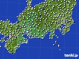 東海地方のアメダス実況(風向・風速)(2017年05月25日)