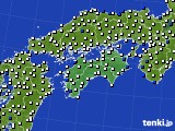 四国地方のアメダス実況(風向・風速)(2017年05月27日)