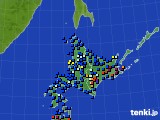 北海道地方のアメダス実況(日照時間)(2017年05月28日)