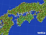 2017年05月28日の四国地方のアメダス(気温)