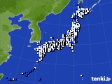 2017年05月29日のアメダス(風向・風速)