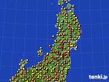 2017年05月31日の東北地方のアメダス(気温)