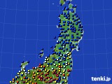 2017年06月02日の東北地方のアメダス(日照時間)