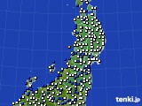 2017年06月02日の東北地方のアメダス(風向・風速)