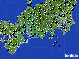 東海地方のアメダス実況(風向・風速)(2017年06月02日)