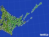 道東のアメダス実況(風向・風速)(2017年06月02日)