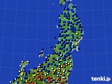 2017年06月03日の東北地方のアメダス(日照時間)