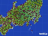 関東・甲信地方のアメダス実況(日照時間)(2017年06月04日)