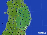 岩手県のアメダス実況(日照時間)(2017年06月04日)