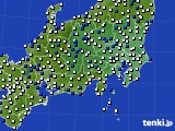 関東・甲信地方のアメダス実況(風向・風速)(2017年06月04日)