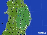 2017年06月04日の岩手県のアメダス(風向・風速)