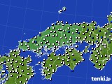2017年06月05日の中国地方のアメダス(風向・風速)