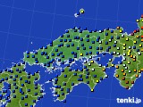 中国地方のアメダス実況(日照時間)(2017年06月06日)