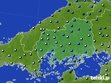 広島県のアメダス実況(降水量)(2017年06月07日)